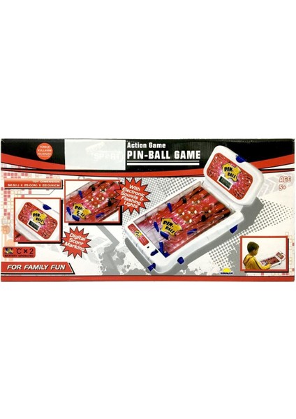 Nessiworld Işıklı Sesli Pilli Pinball Arcade Oyunu