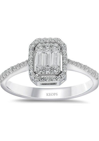 0.41 Karat Baget Pırlanta Yüzük