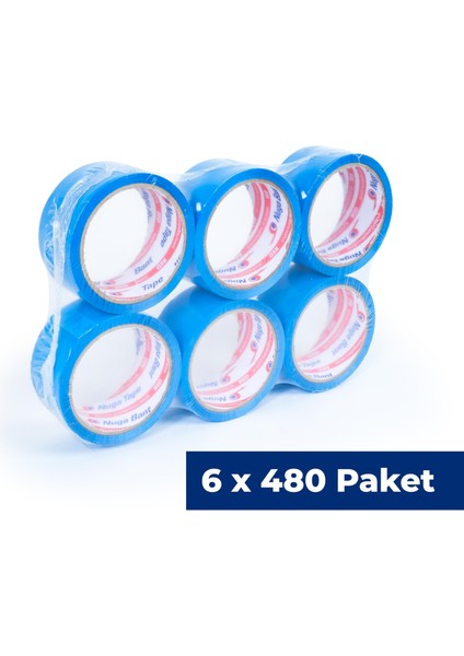 45 mm x 40 mt Mavi Koli Bandı 2880 Adet