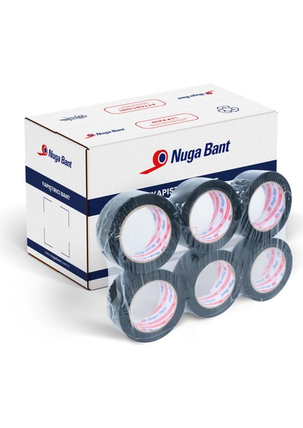 45 mm x 100 mt Siyah Koli Bandı 84 Adet