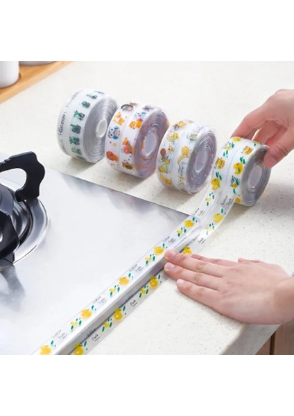 Evcil Hayvan Orman Stili 3.8cmx3.2m Su Geçirmez Pvc Kendinden Yapışkanlı Duvar Sticker Ev Banyo Duş Lavabo Banyo Sızdırmazlık Şeridi Bant Mutfak Anti-Kalıp Sticker (Yurt Dışından) fiyatları