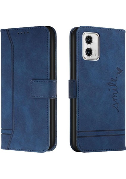 Motorola Moto G73 El Kayışı Flip Folio Cüzdan Kart Yuvaları Için Telefon Kılıfı (Yurt Dışından)