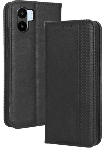Xiaomi Redmi A1 Pu Deri Manyetik Kapatma Cüzdan Telefon Kılıfı (Yurt Dışından)