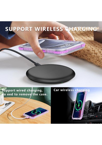 Iphone 15 Pro IP68 Su Geçirmez Tam 12FT Askeri Dayanıklı Telefon Kılıfı (Yurt Dışından)
