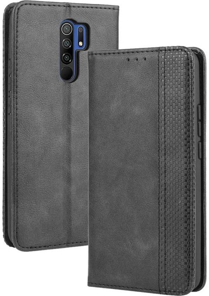 Xiaomi Redmi 9 Cüzdan Manyetik Kapatma Pu Deri Telefon Kılıfı (Yurt Dışından)