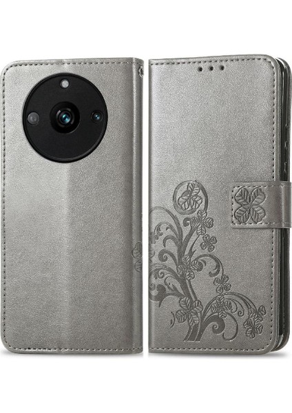 Realme 11 Zarif Iş Dört Yapraklı Yonca Kısa Kayış Durumda Telefon Kılıfı (Yurt Dışından)