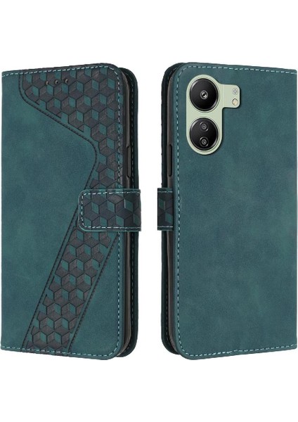 Xiaomi Poco C65 Manyetik Kickstand Flip Folio Cüzdan Kart Için Telefon Kılıfı (Yurt Dışından)