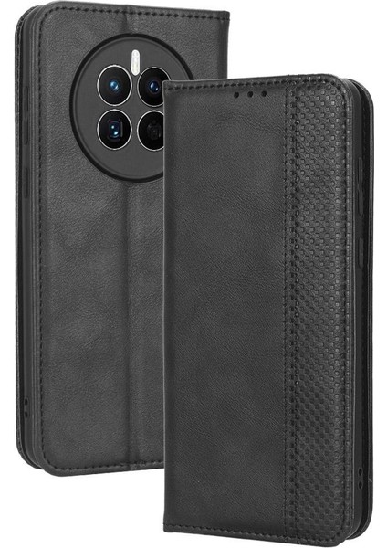 Huawei Mate 50 Için Manyetik Kapatma Cüzdan Pu Deri Telefon Kılıfı (Yurt Dışından)