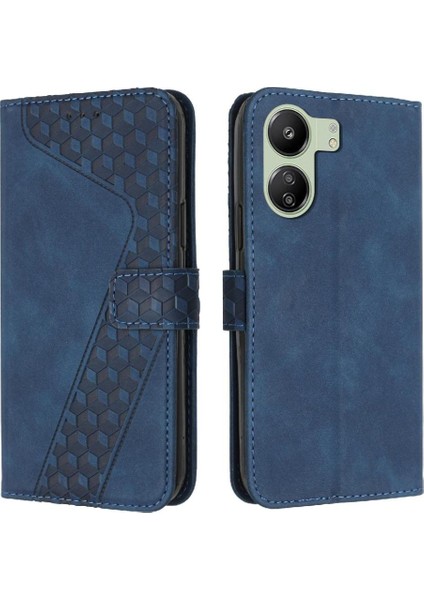 Xiaomi Poco C65 Manyetik Kickstand Flip Folio Cüzdan Kart Için Telefon Kılıfı (Yurt Dışından)