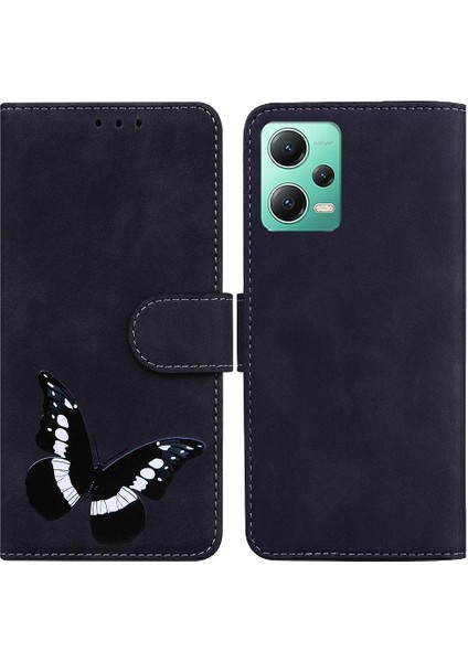 Xiaomi Redmi Not 12 5g Kart Yuvaları Için Cüzdan Renk Baskılı Flip Telefon Kılıfı (Yurt Dışından)