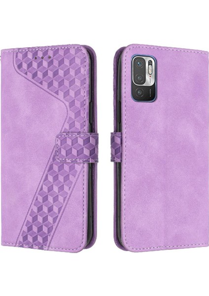 Için Xiaomi Redmi Not 10T Kickstand Manyetik Folio Cüzdan Telefon Kılıfı (Yurt Dışından)