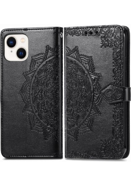 Iphone 15 Için Artı Basit Iş Zarif Desen Flip Telefon Kılıfı (Yurt Dışından)