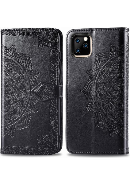 Iphone 11 Için Pro Deri Zarif Desen Flip Telefon Kılıfı (Yurt Dışından)