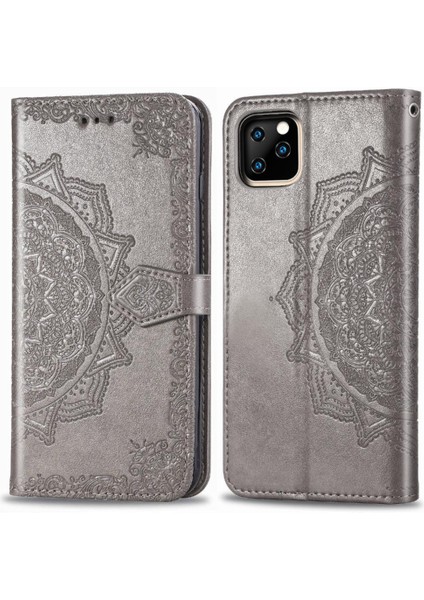 Iphone 11 Için Pro Deri Zarif Desen Flip Telefon Kılıfı (Yurt Dışından)