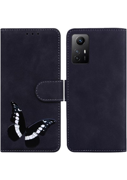 Xiaomi Redmi Not 12S Kart Yuvaları Için Cüzdan Renk Baskılı Flip Folio Telefon Kılıfı (Yurt Dışından)