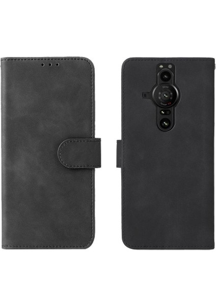 Kart Tutucu Kickstand Tam Koruma ile Sony Xperia Pro-I Için Telefon Kılıfı (Yurt Dışından)