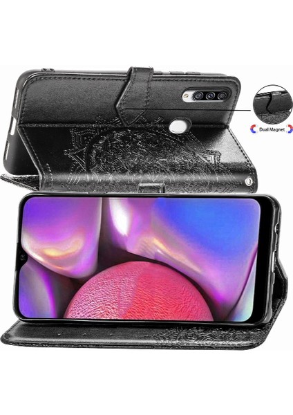 Samsung A20S Basit Iş Deri Zarif Telefon Kılıfı (Yurt Dışından) modelleri