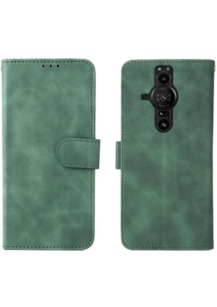 Kart Tutucu Kickstand Tam Koruma ile Sony Xperia Pro-I Için Telefon Kılıfı (Yurt Dışından)