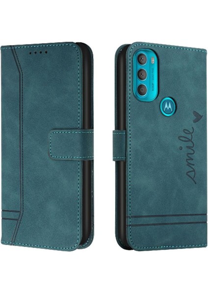 Motorola Moto G71 5g El Kayışı Kart Yuvaları Için Manyetik Telefon Kılıfı (Yurt Dışından)