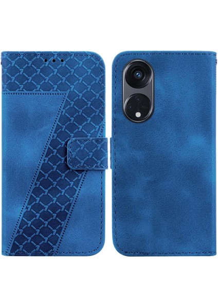 Oppo Phone 8t 5g Için Kabartmalı Desen Cüzdan Flip Folio Pu Telefon Kılıfı (Yurt Dışından)