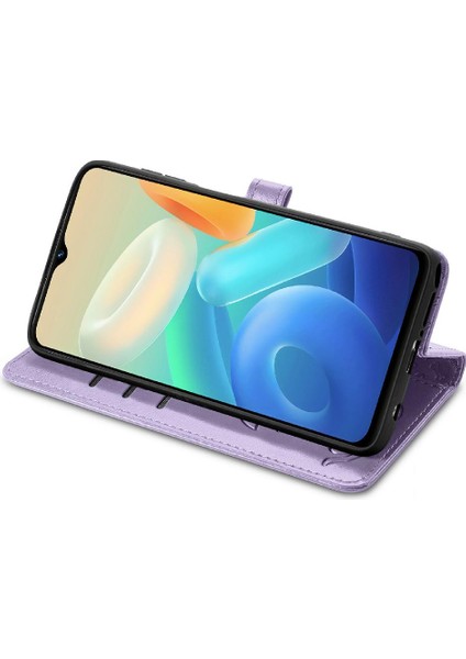 Vivo Y55 5g Için Kısa Kayış Karikatür Hayvanlar Çevirin Telefon Kılıfı (Yurt Dışından) modelleri