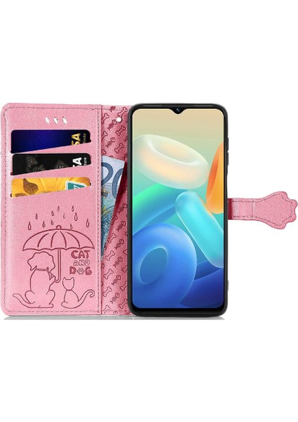 Vivo Y55 5g Için Kısa Kayış Karikatür Hayvanlar Çevirin Telefon Kılıfı (Yurt Dışından) indirimleri