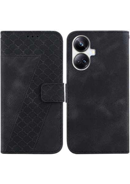 Realme 10 Pro Artı Pu Deri Flip Folio Cüzdan Kart Için Telefon Kılıfı (Yurt Dışından)