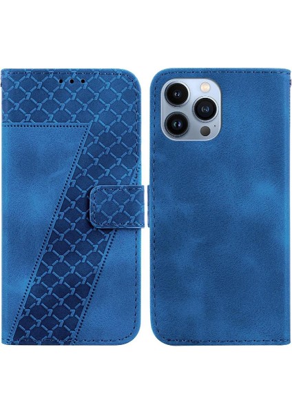 Iphone 15 Için Pro Cüzdan Pu Deri Kart Yuvası Fonksiyonu Kabartmalı Telefon Kılıfı (Yurt Dışından)