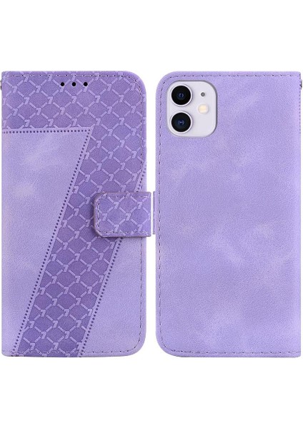 Iphone 11 Için Cüzdan Flip Folio Kart Yuvası Fonksiyonu Pu Telefon Kılıfı (Yurt Dışından)