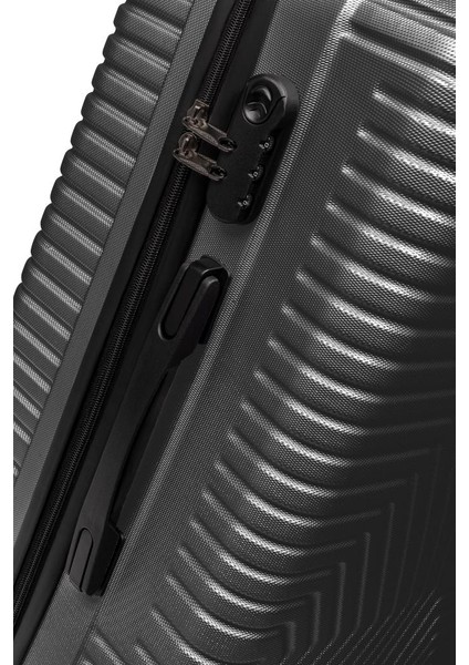 Suitcase Abs 3'lü Koyu Gri Lüx Valiz Seyahat Seti 600.02-SET