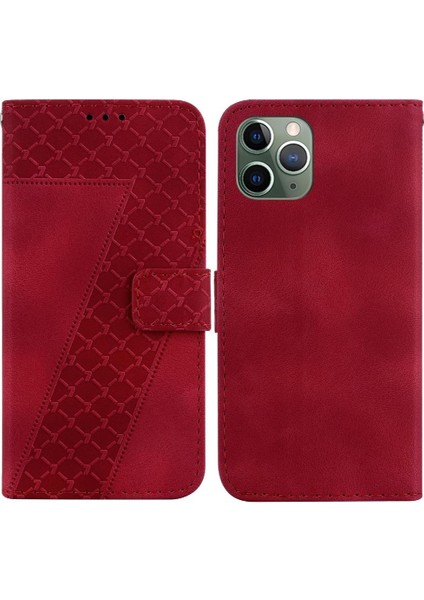 Iphone 11 Için Pro Max Cüzdan Pu Deri Kart Yuvası Fonksiyonu Flip Telefon Kılıfı (Yurt Dışından)