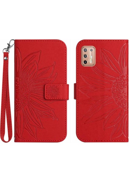 Motorola Moto G9 Artı Flip Cüzdan Için Kart Yuvaları ile Pu Telefon Kılıfı (Yurt Dışından)