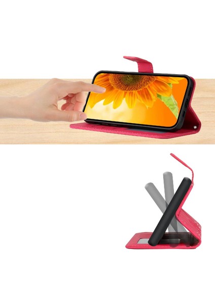 Motorola Moto G9 Artı Flip Cüzdan Için Kart Yuvaları ile Pu Telefon Kılıfı (Yurt Dışından) modelleri