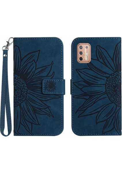 Motorola Moto G9 Artı Flip Cüzdan Için Kart Yuvaları ile Pu Telefon Kılıfı (Yurt Dışından)