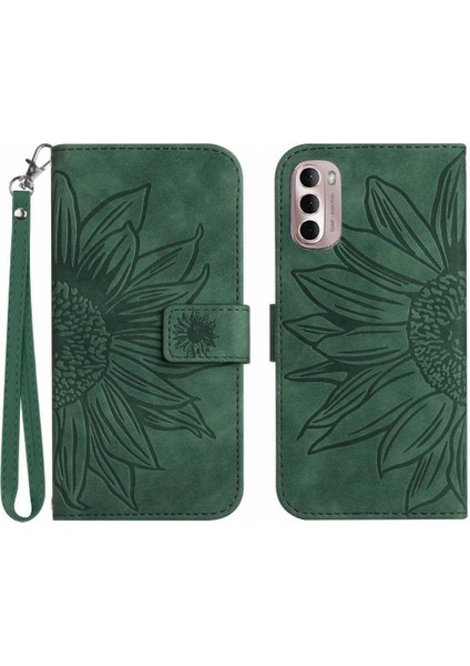 Motorola Moto G Stylus 2022 4g Lüks Pu Deri ile Kabartmalı Telefon Kılıfı (Yurt Dışından)