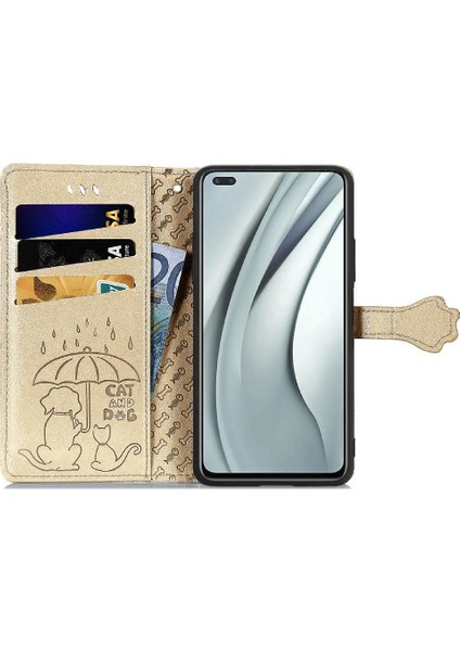 Infinix Not 8 Için Kısa Kayış Karikatür Hayvanlar Çevirin Telefon Kılıfı (Yurt Dışından)