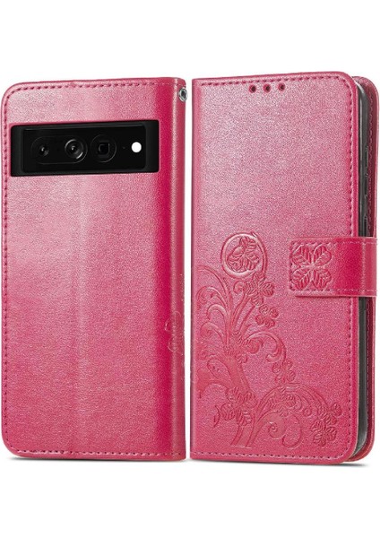 Google Piksel 7 Pro Dört Yapraklı Yonca Flip Için Kısa Telefon Kılıfı (Yurt Dışından)
