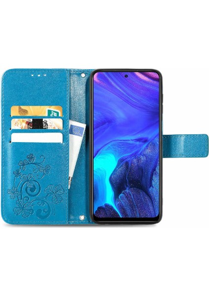 Infinix Not 10 Pro Zarif Iş Dört Yapraklı Yonca Flip Case Için Telefon Kılıfı (Yurt Dışından) fırsatları