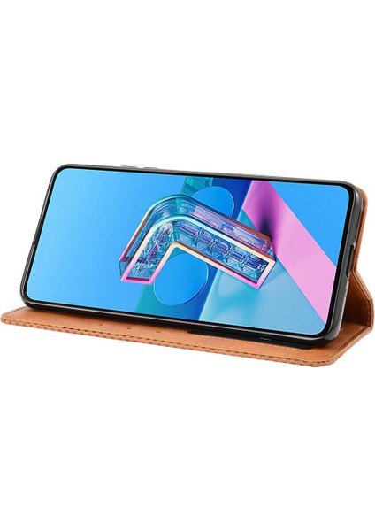 Asus Zenfone 7/7 Pro Manyetik Kapatma Cüzdan Pu Deri Telefon Kılıfı (Yurt Dışından)