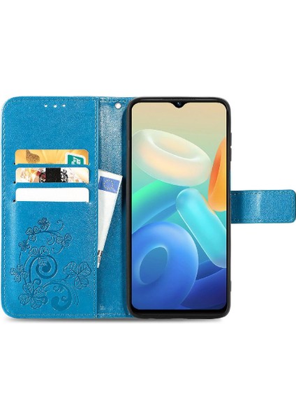 Vivo Y55 5g Için Zarif Iş Çevirme Kapağı Dört Yapraklı Yonca Kısa Telefon Kılıfı (Yurt Dışından) indirimleri