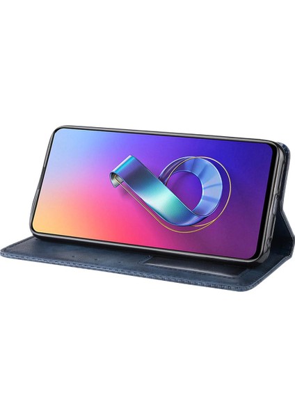 Asus Zenfone 6 Için Pu Deri Manyetik Kapatma Cüzdan Telefon Kılıfı (Yurt Dışından)