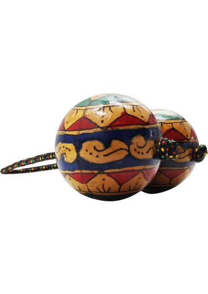 JRB-212 Ahşap Ritim Topları - Desenli Orff - Ritim Aleti