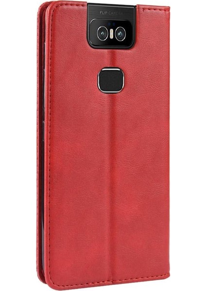 Asus Zenfone 6 Için Pu Deri Manyetik Kapatma Cüzdan Telefon Kılıfı (Yurt Dışından)