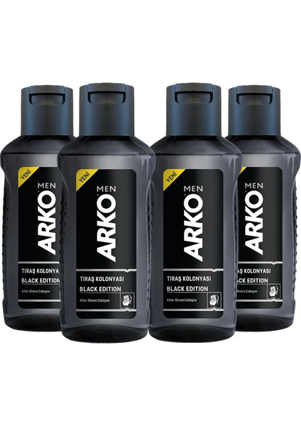 Arko Men Black Edition Tıraş Kolonyası 4 x 255 ml