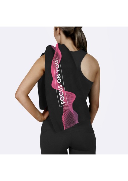 Focus On You / Pembe-Siyah Spor Havlusu