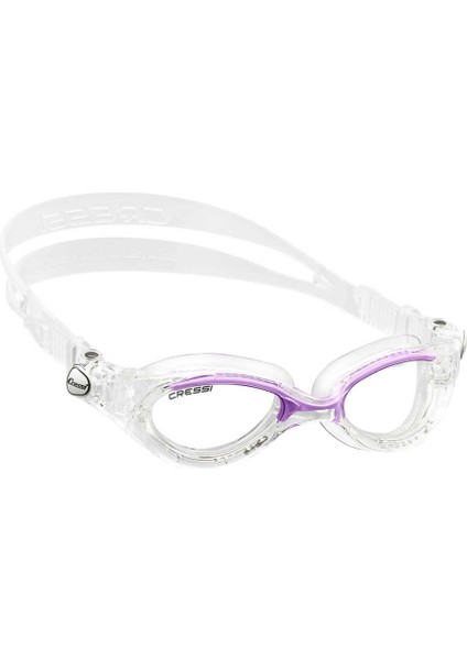 Flash Lady Polycarbon - Silikon Deniz Gözlüğü Clear-Clear-Lılac