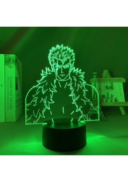 Manga Fairy Tail Laxus Dreyar Çocuk Yatak Odası Dekor Için LED Lamba Gece Lambası Doğum Günü Hediyesi Odası Masası Anime 3D Işık Fairy Tail (Yurt Dışından)