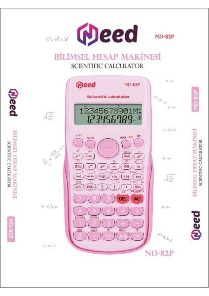 ND 82P Pembe 240 Fonksiyonlu Bilimsel Hesap Makinesi