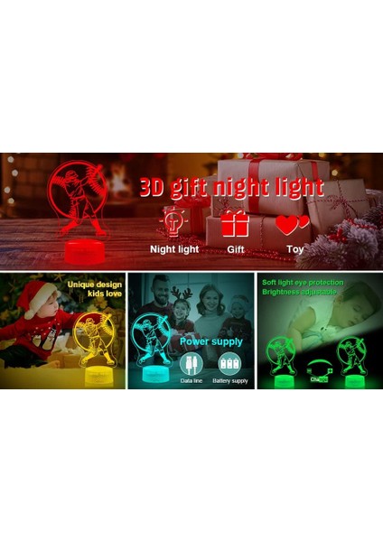 Boys Beyzbol Gece Lambası Telefon Uzaktan Kumanda Başucu Odası Beyzbol Çocuklar Için Dekor Lambası Spor Severler Odası Dekorasyon Noel Doğum Günü Hediyesi (Yurt Dışından)