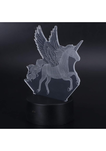 Oda Düzeni Aracı Gece Lambası 3D Renkli Işık Lambası LED Dokunmatik Kontrol Hayvan Şekli Sanat Gece Lambası USB Pil Çift Powered (Yurt Dışından)